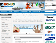 Tablet Screenshot of bonus.irimon.cz