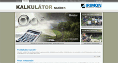 Desktop Screenshot of calculator.irimon.cz