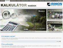Tablet Screenshot of calculator.irimon.cz